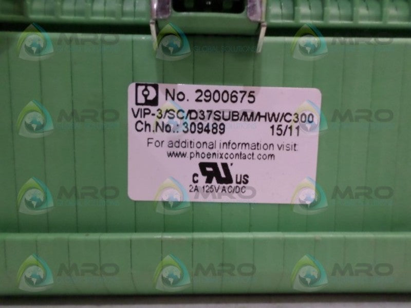 PHOENIX CONTACT VIP-3/SC/D37SUB/M/HW/C300 2900675 INTERFACE MODULE NSNP