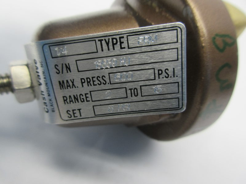 CASH VALVE FRM 2-15PSI 1/4" NSNP