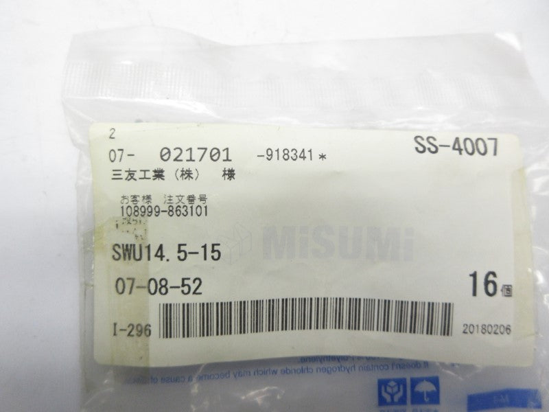 MISUMI SWU14.5-15 (PKG OF 16) NSMP
