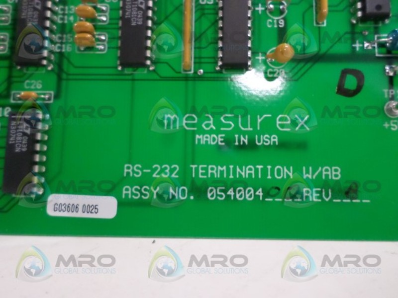 MEAUREX 05400400 TERMINATION CIRCUIT BOARD NSNP
