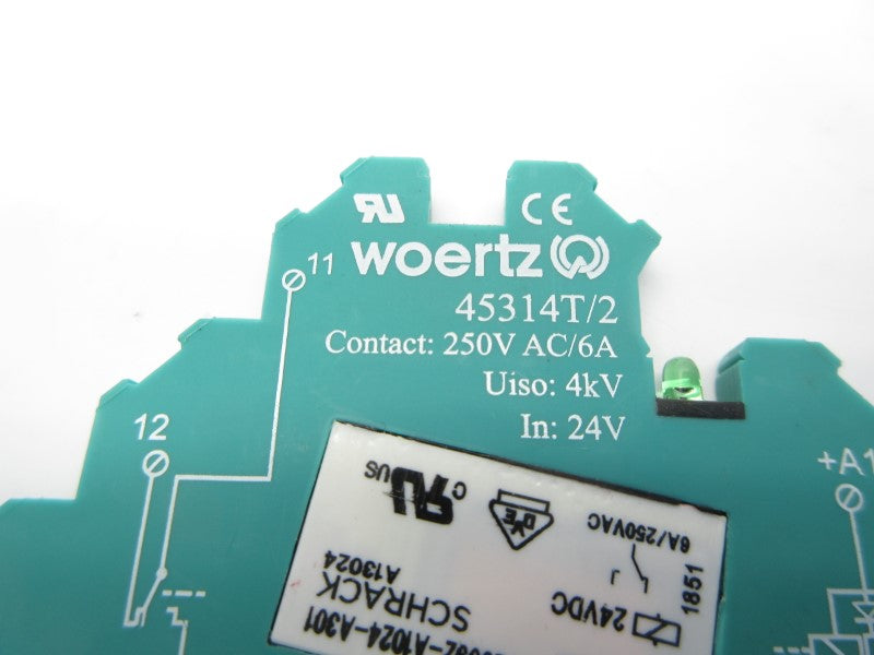 WOERTZ 45314T/2 24VDC 6A NSNP