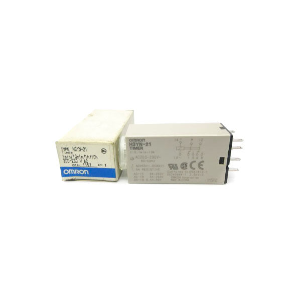 OMRON H3YN-21 200-230VAC 1-10MIN/1-10H NSMP