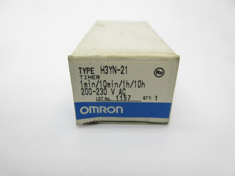 OMRON H3YN-21 200-230VAC 1-10MIN/1-10H NSMP