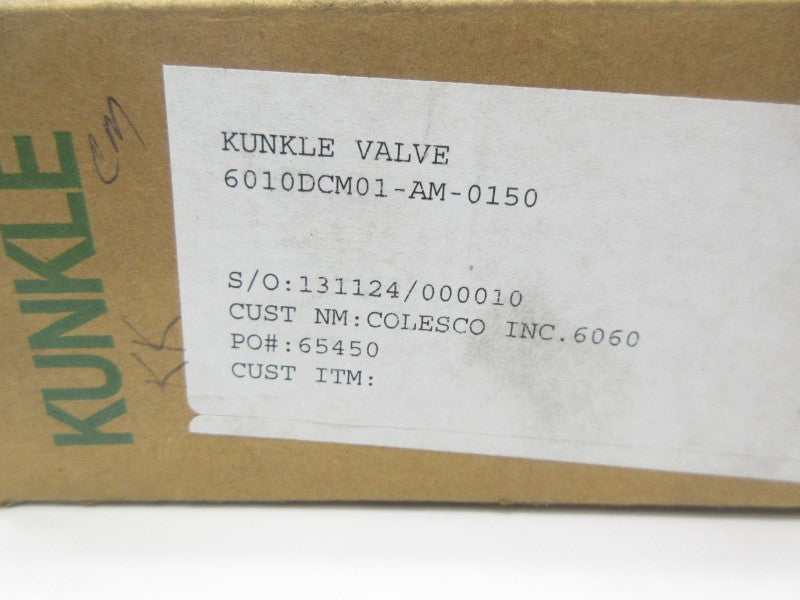 KUNKLE 6010DCM01-AM-0150 150PSI 1/2" NSMP