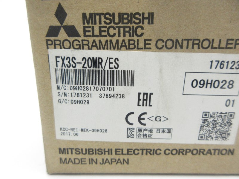 MITSUBISHI ELECTRIC FX3S-20MR/ES 100-240VAC NSMP