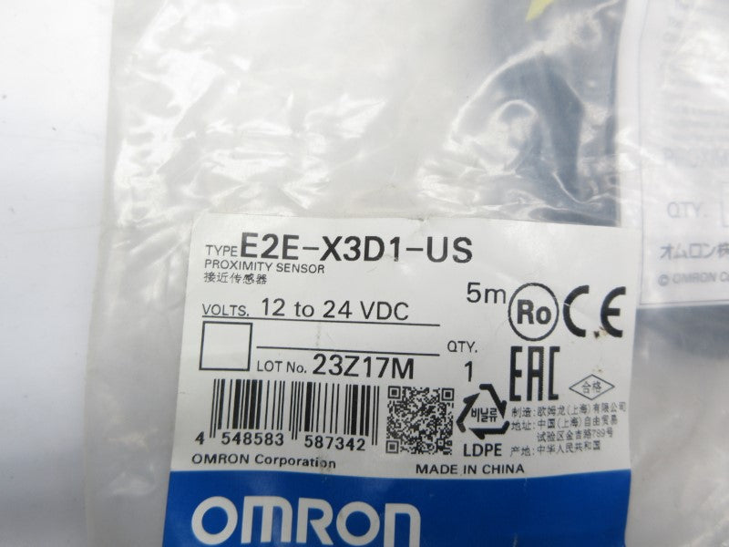 OMRON E2E-X3D1-US 12-24VDC 5M NSMP