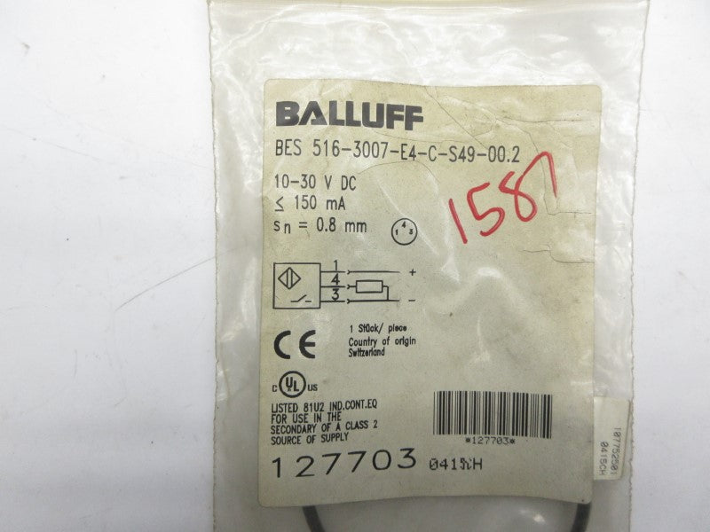 BALLUFF BES516-3007-E4-C-S49-00.2 127703 10-30VDC NSMP