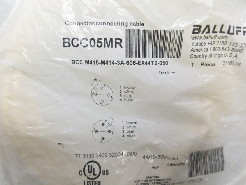 BALLUFF BCCM415-M414-3A-606-EX44T2-050 BCC05MR 10-30V 4A NSMP