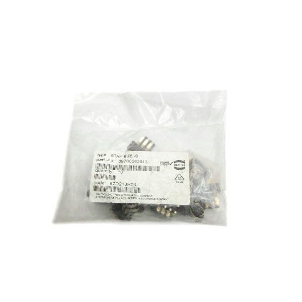 HARTING 09700062813 STAF6FE-S (PKG OF 10) NSMP