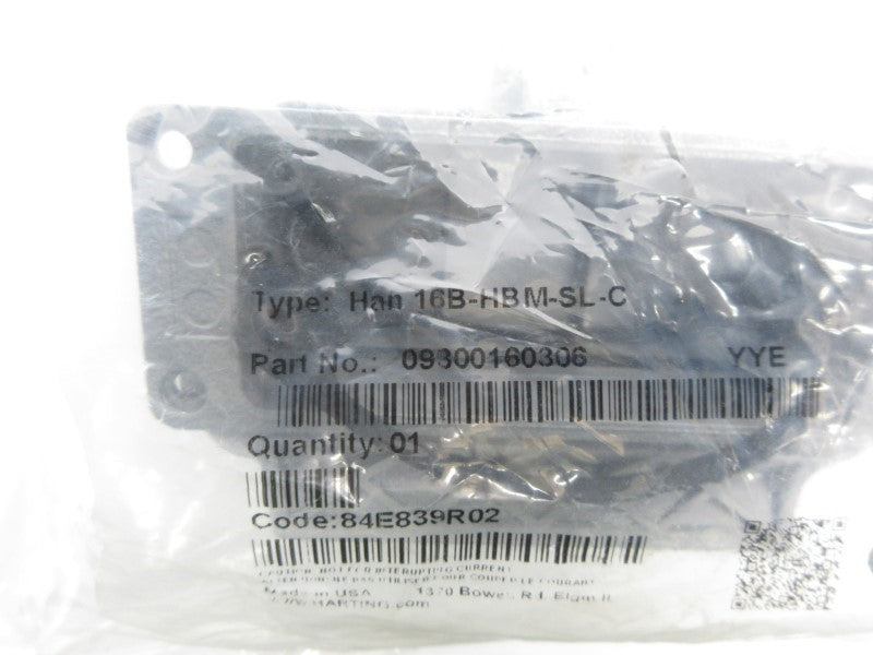 HARTING 09300160306 HAN16B-HBM-SL-C NSMP
