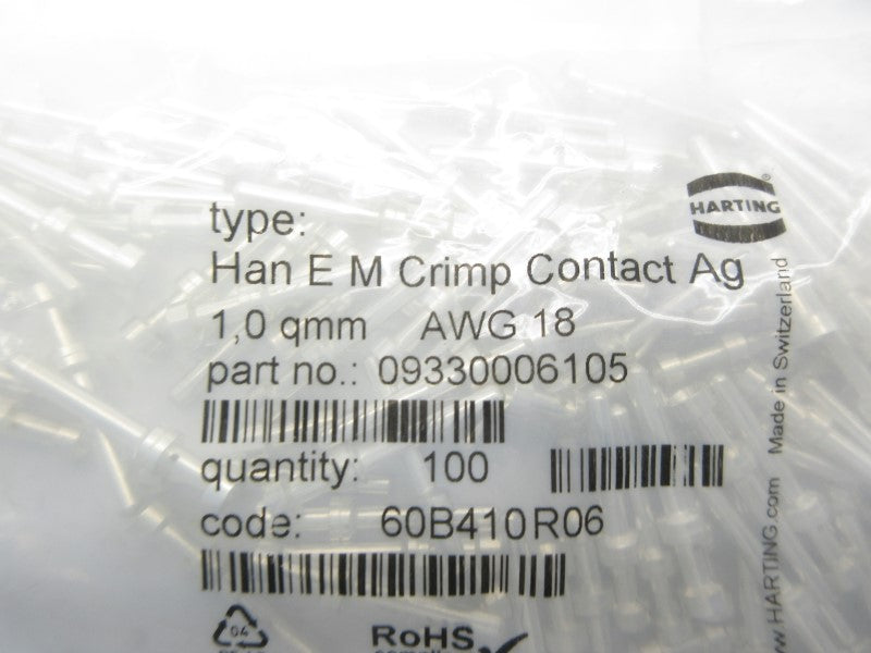 HARTING 09330006105 (PKG OF 100) NSMP