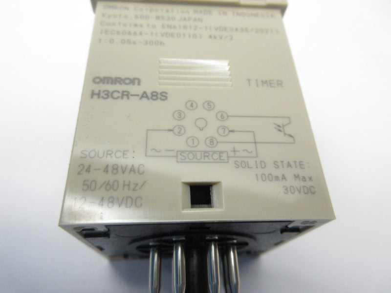 OMRON H3CR-A8S 24-48VAC 0.05S-300H NSNP