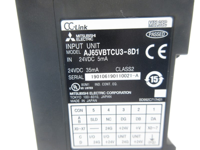 MITSUBISHI AJ65VBTCU3-8D1 24VDC NSNP