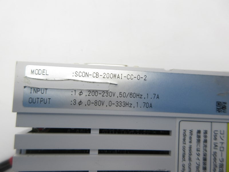 IAI SCON-CB-200WAI-CC-0-2 200-230V 1.7A NSNP