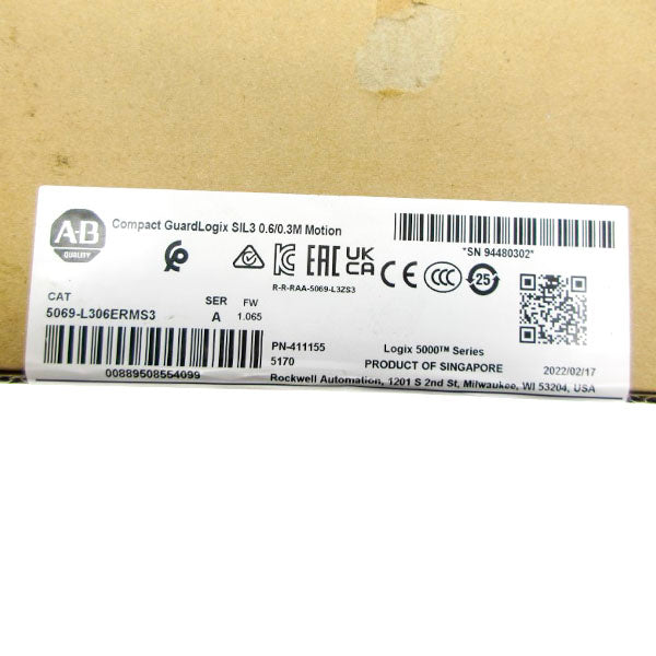 ALLEN BRADLEY 5069-L306ERMS3 SER. A F/W 1.065 DATE: 2022 NSFS