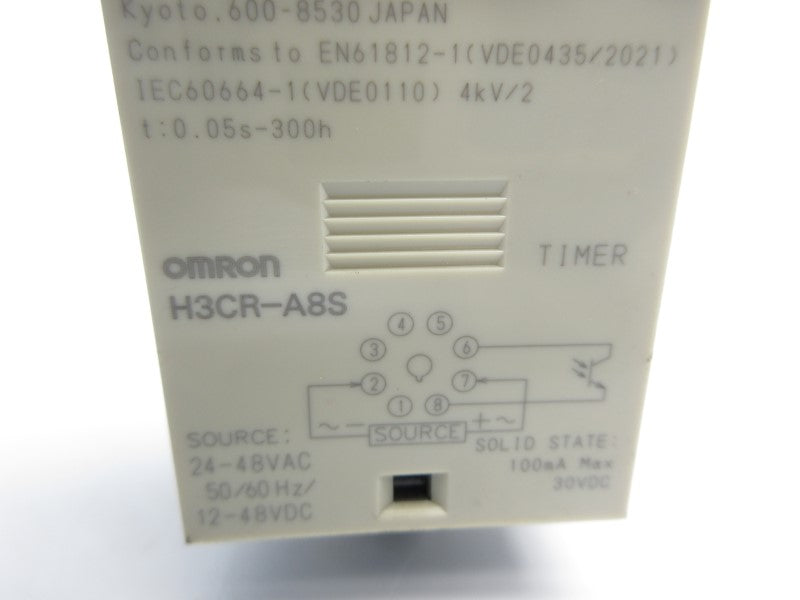 OMRON H3CR-A8S 24-48VAC 0.05S-300H NSNP