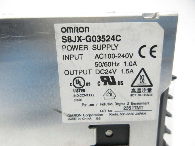 OMRON S8JX-G03524C 100-240VAC 1.0A NSNP