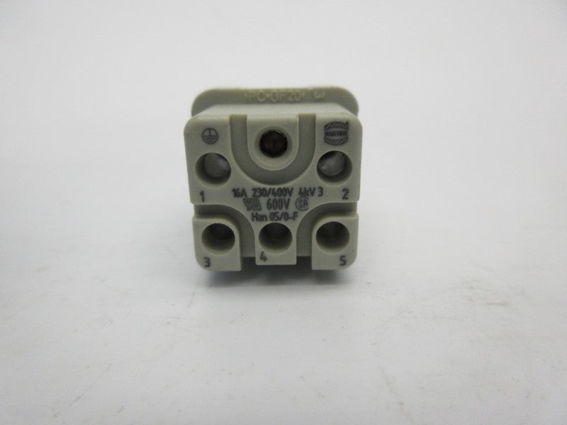 HARTING HAN05/0-F 600V 16A NSNP