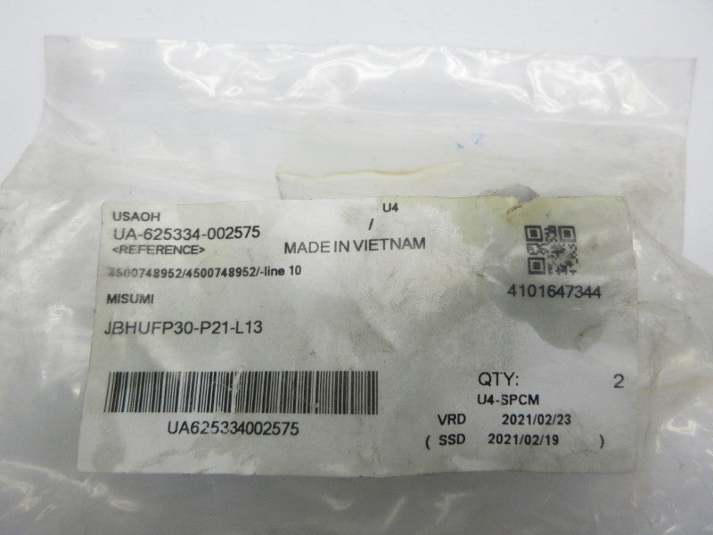 MISUMI JBHUFP30-P21-L13 (PKG OF 2) NSMP