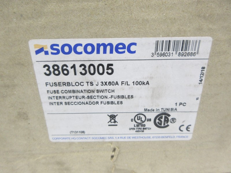 SOCOMEC 38613005 600V 60A NSMP