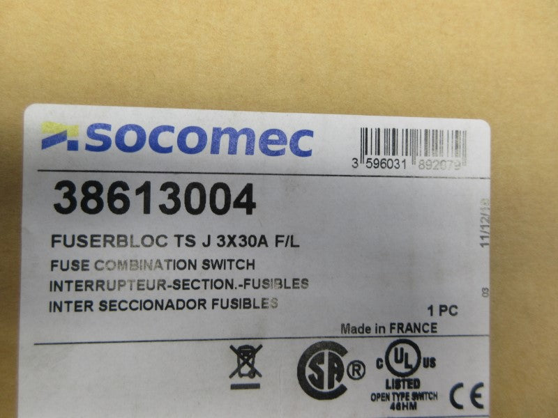SOCOMEC 38613004 600V 30A NSMP