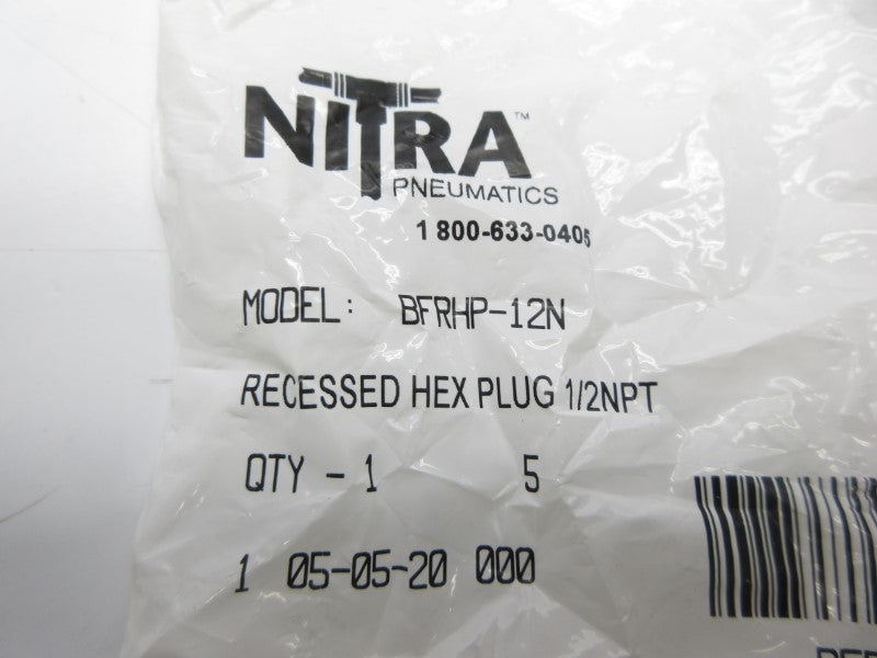 NITRA BFRHP-12N 1/2" (PKG OF 5) NSMP
