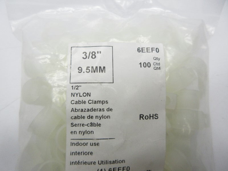 GRAINGER 6EEF0 1/2" (PKG OF 100) NSMP