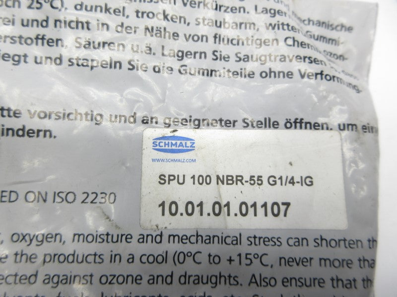 SCHMALZ SPU100NBR-55G1/4-IG 10.01.01.01107 NSMP