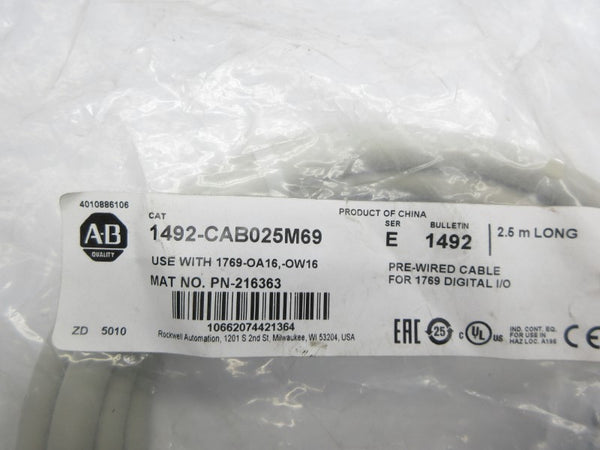 ALLEN BRADLEY 1492-CAB025M69 SER. E NSMP