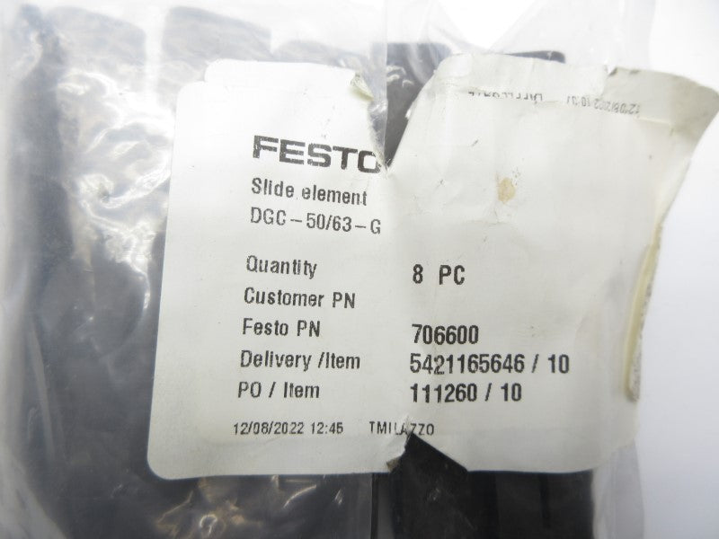 FESTO DGC-50/63-G 706600 (PKG OF 8) NSMP
