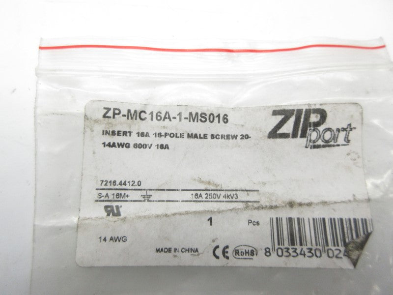 ZIP PORT ZP-MC16A-1-MS016 600V 16A NSMP