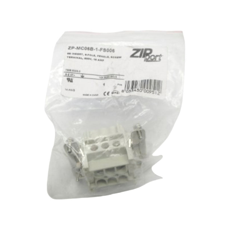 ZIP PORT ZP-MC06B-1-FS006 600V 16A NSMP