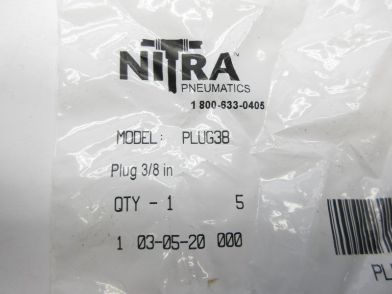 NITRA PLUG38 3/8" (PKG OF 5) NSMP