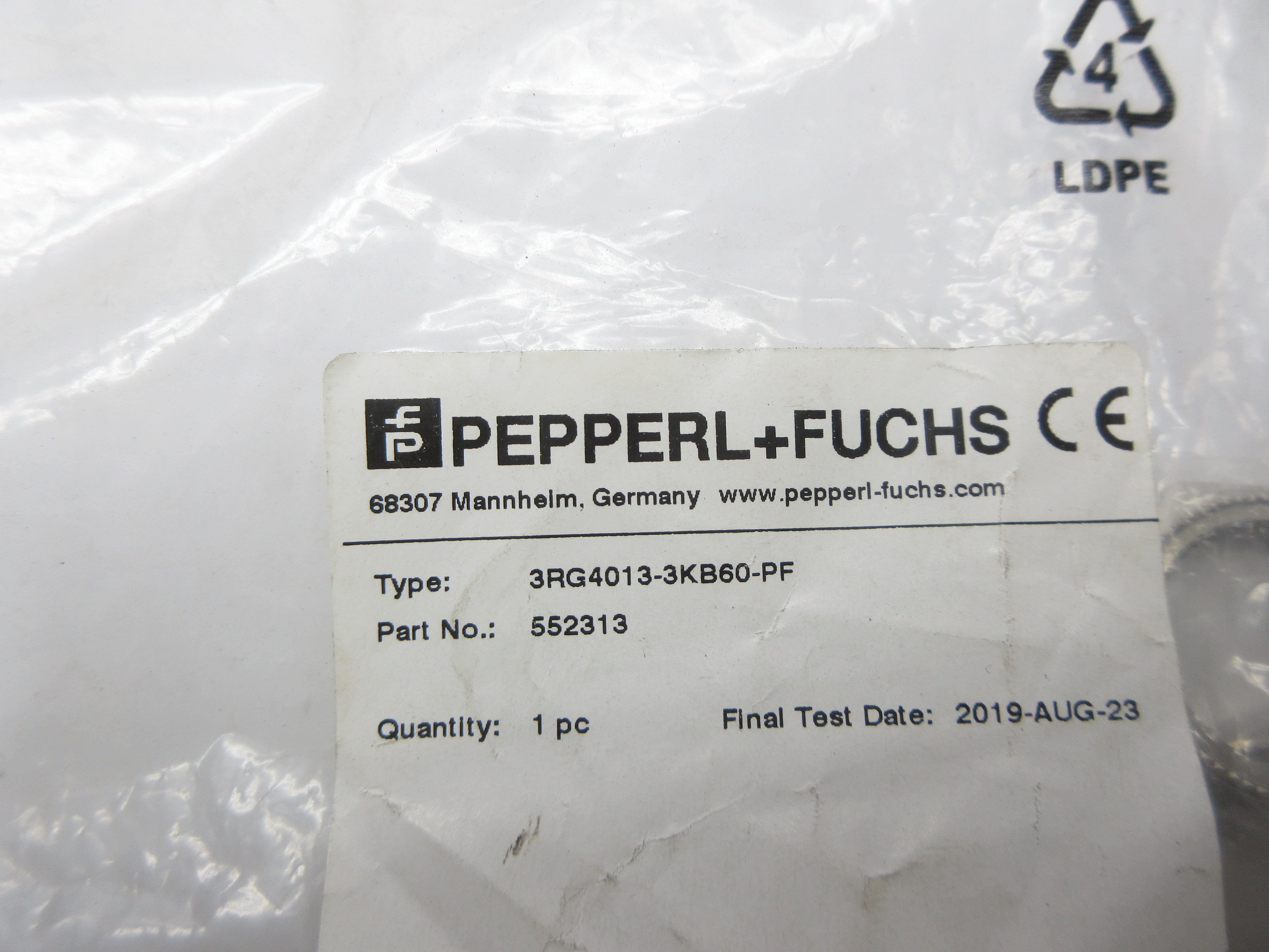 PEPPERL+FUCHS 3RG4013-3KB60-PF 552313 NSMP