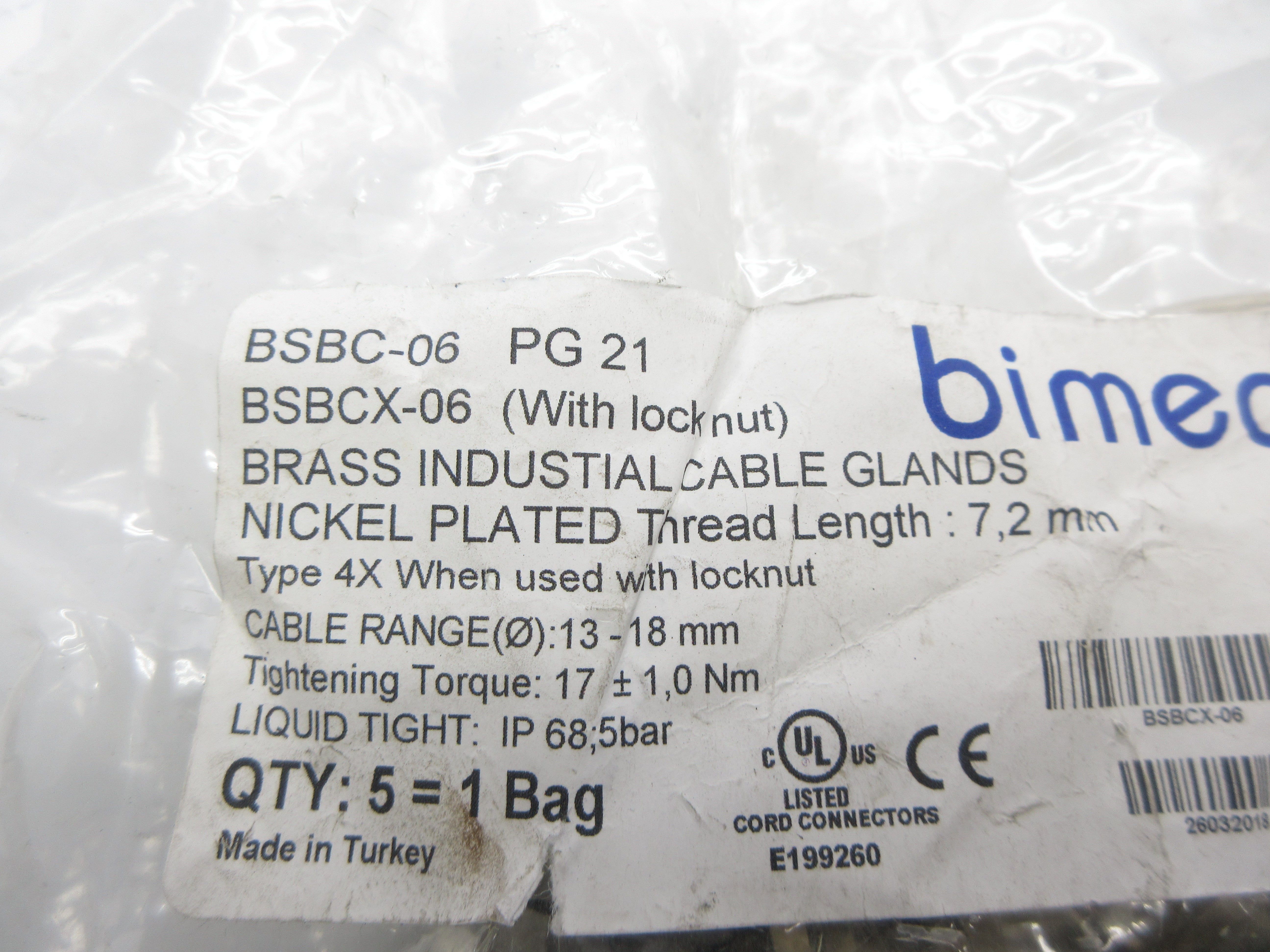 BIMED BSBC-06 (PKG OF 5) NSMP