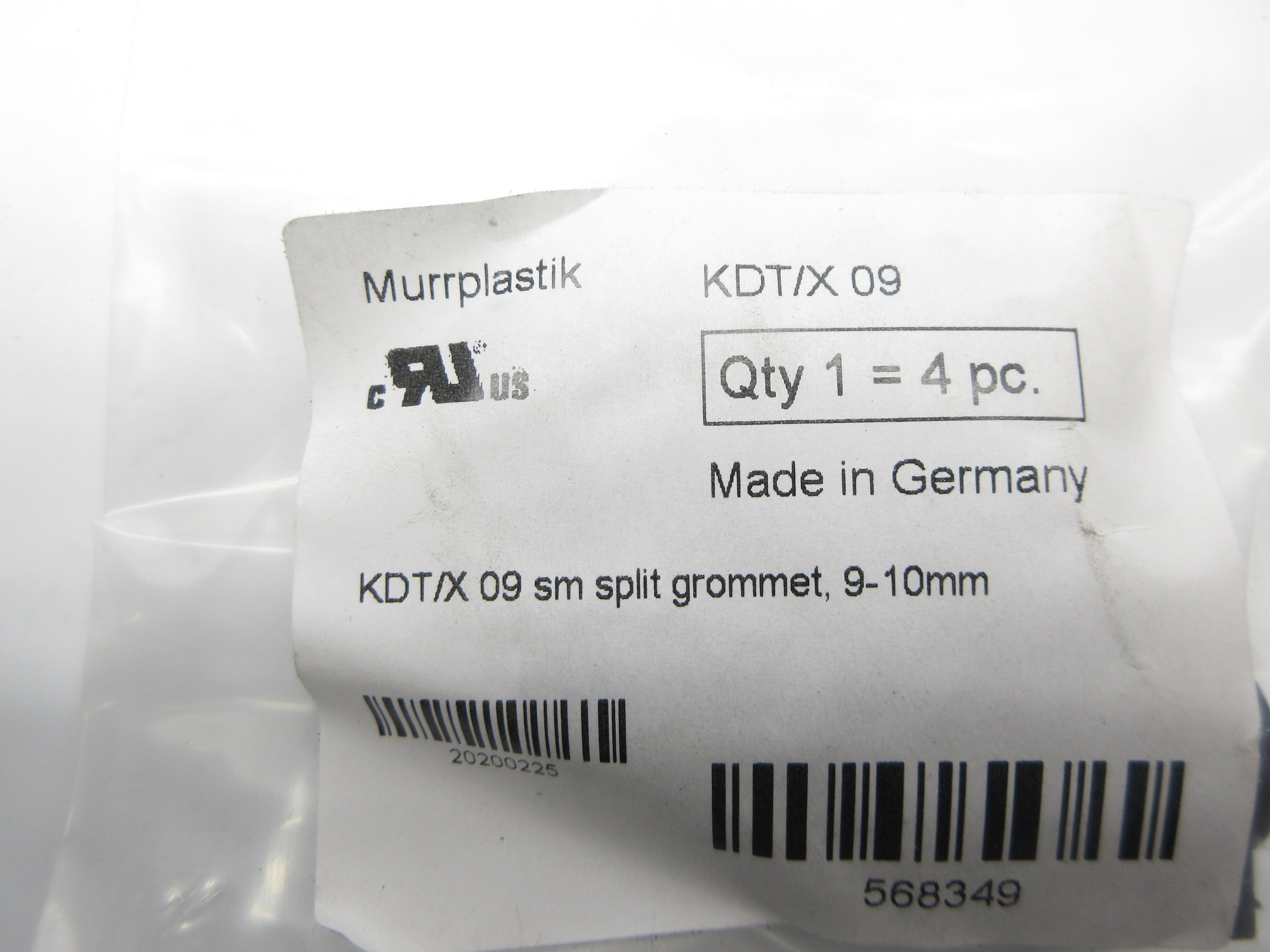 MURR PLASTIK KDT/X09 568349 (PKG OF 4) NSMP