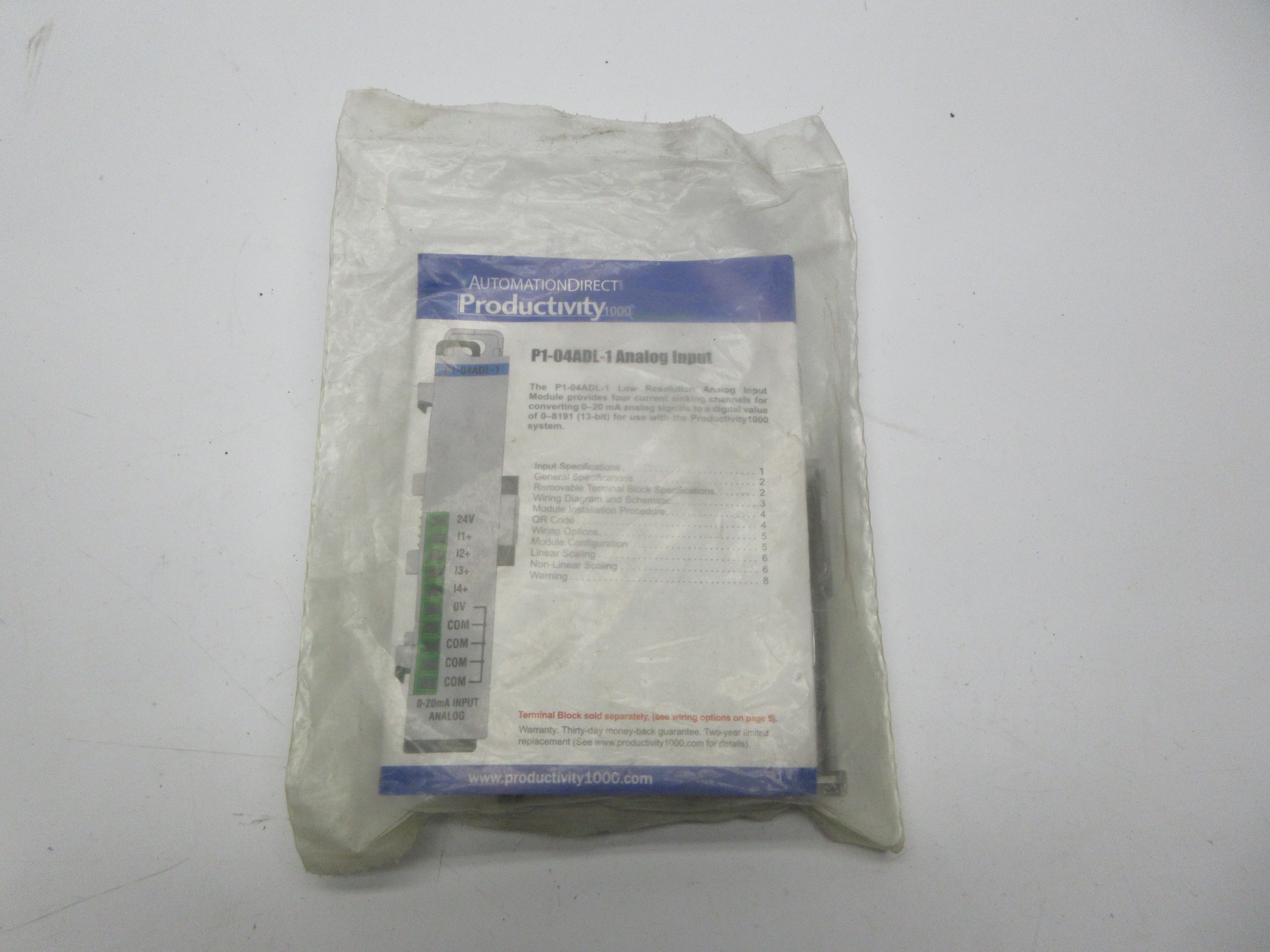 AUTOMATION DIRECT P1-04ADL-1 24VDC NSMP
