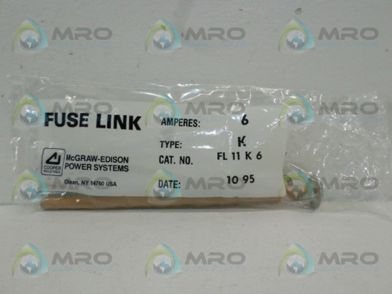 MCGRAW-EDISON FL11K6 FUSE LINK NSMP