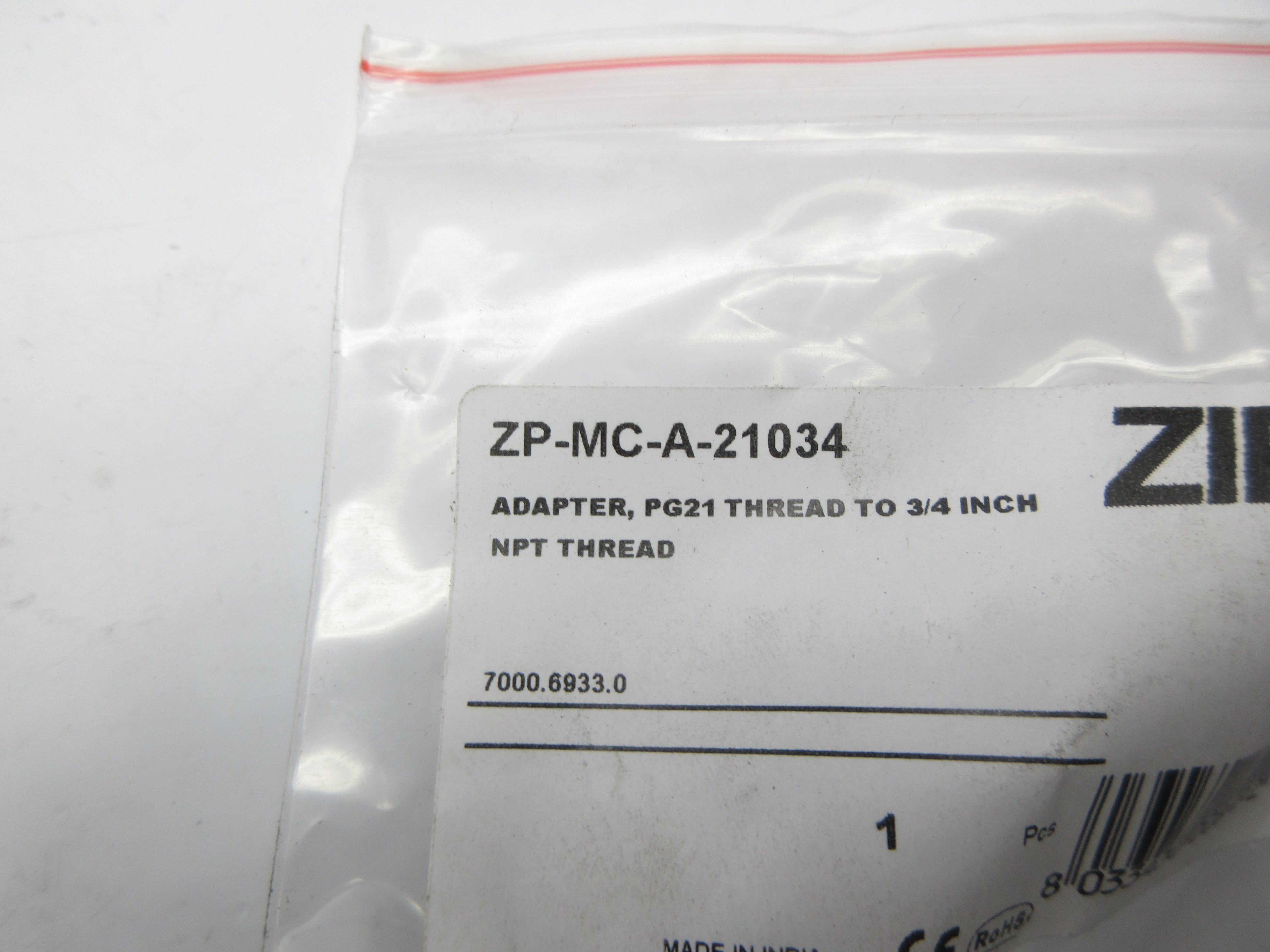 ZIP PORT ZP-MC-A-21034 3/4" NSMP