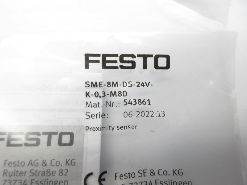 FESTO SME-8M-DS-24V-K-0,3-M8D 543861 NSMP