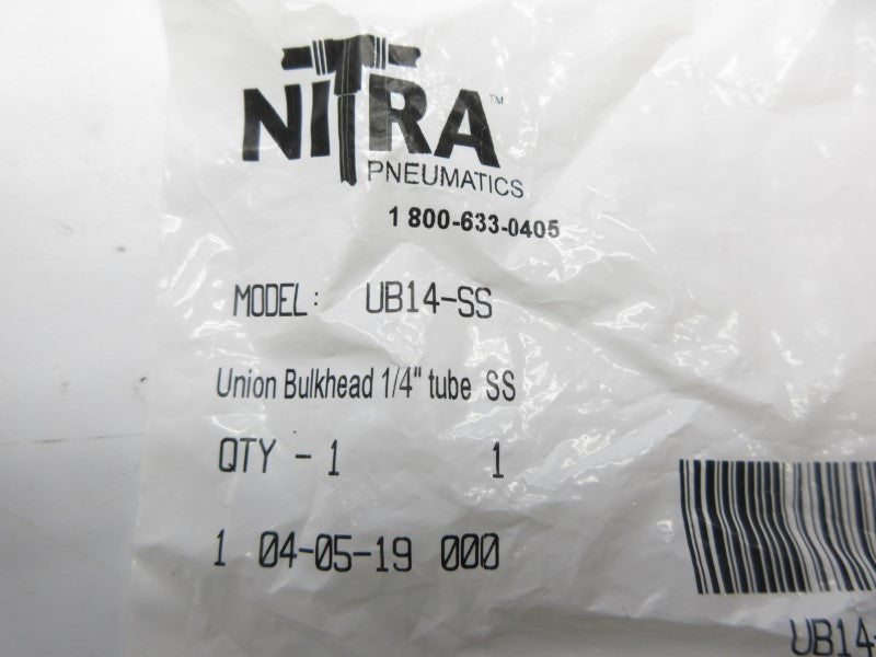 NITRA UB14-SS 1/4" NSMP