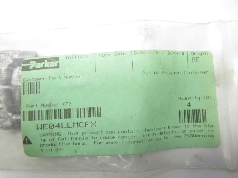 PARKER WE04LLMCFX (PKG OF 4) NSMP