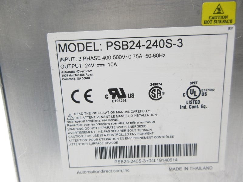 RHINO PSB24-240S-3 400-500V 0.75A NSNP