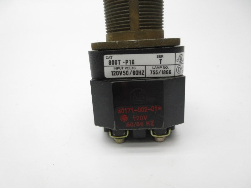 ALLEN BRADLEY 800T-P16 SER. T 120V (NO BULB) NSNP