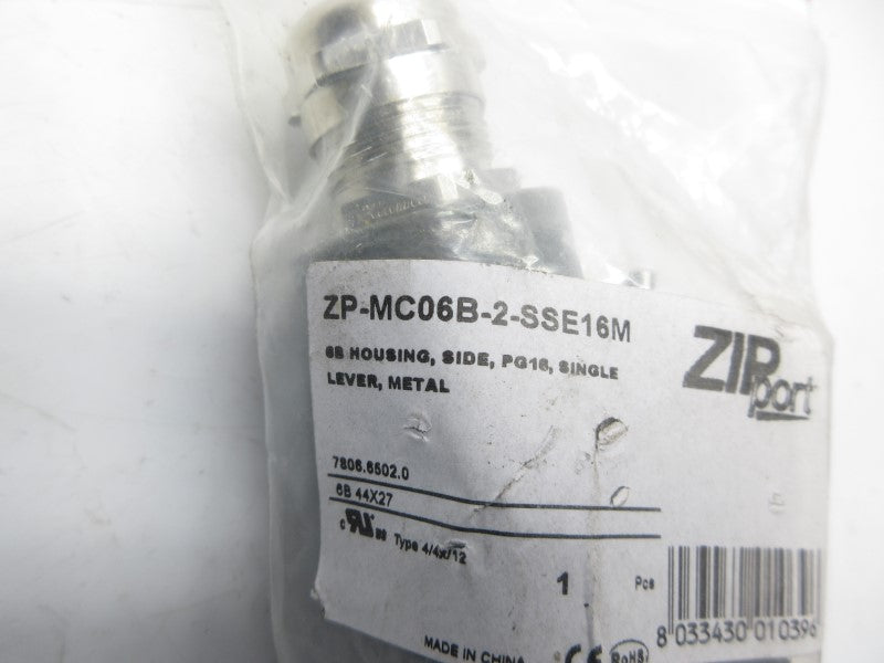ZIP PORT ZP-MC06B-2-SSE16M (AS PICTURED) NSMP