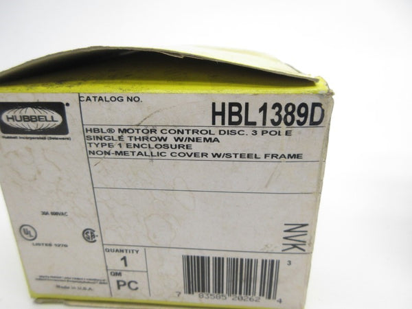 HUBBELL HBL1389D 600VAC 30A NSMP