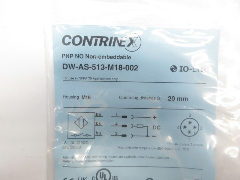 CONTRINEX DW-AS-513-M18-002 10-30VDC NSMP