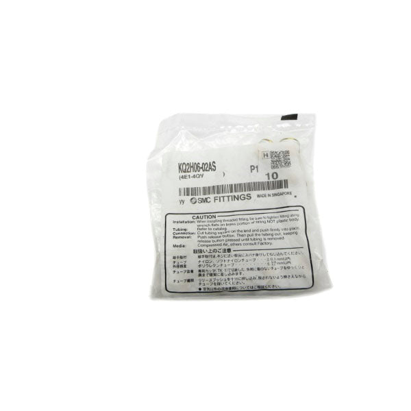 SMC KQ2H06-02AS (PKG OF 10) NSMP