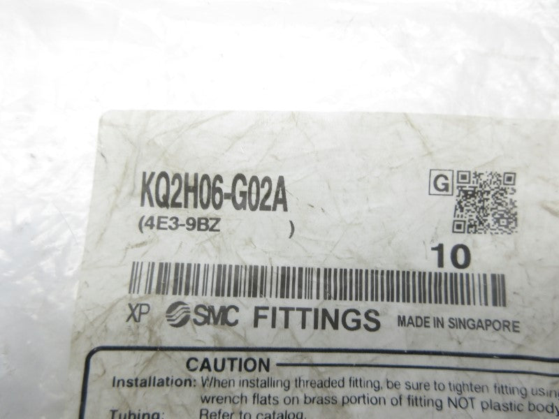 SMC KQ2H06-G02A (PKG OF 10) NSMP