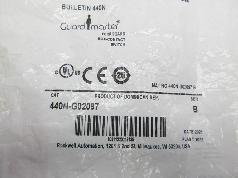 ALLEN BRADLEY 440N-G02097 SER. B NSMP